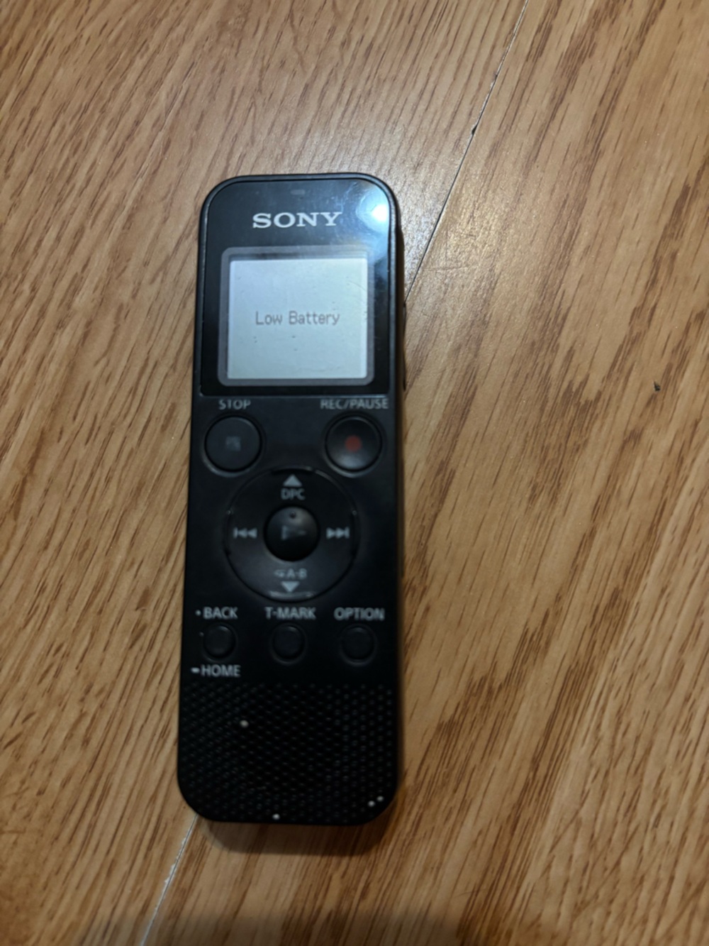 Sony Black Digital Voice Recorder with LCD Display